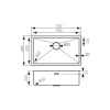 KSM-7445 Мойка из нержавеющей стали KAISER 740x440x200